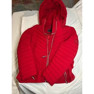 EUC Tommy Hilfiger Women’s Size Medium Puffer Coat with Hood Full Zip